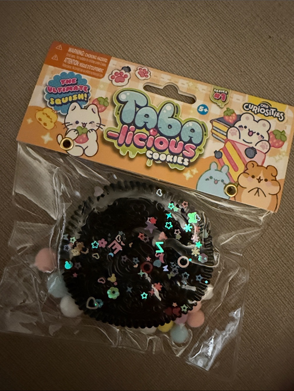 Taba-licious Cookies Squishy Toy - Black